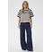 Saint Tropez gestreepte T-shirt donkerblauw