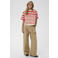 Saint Tropez gestreepte T-shirt rood
