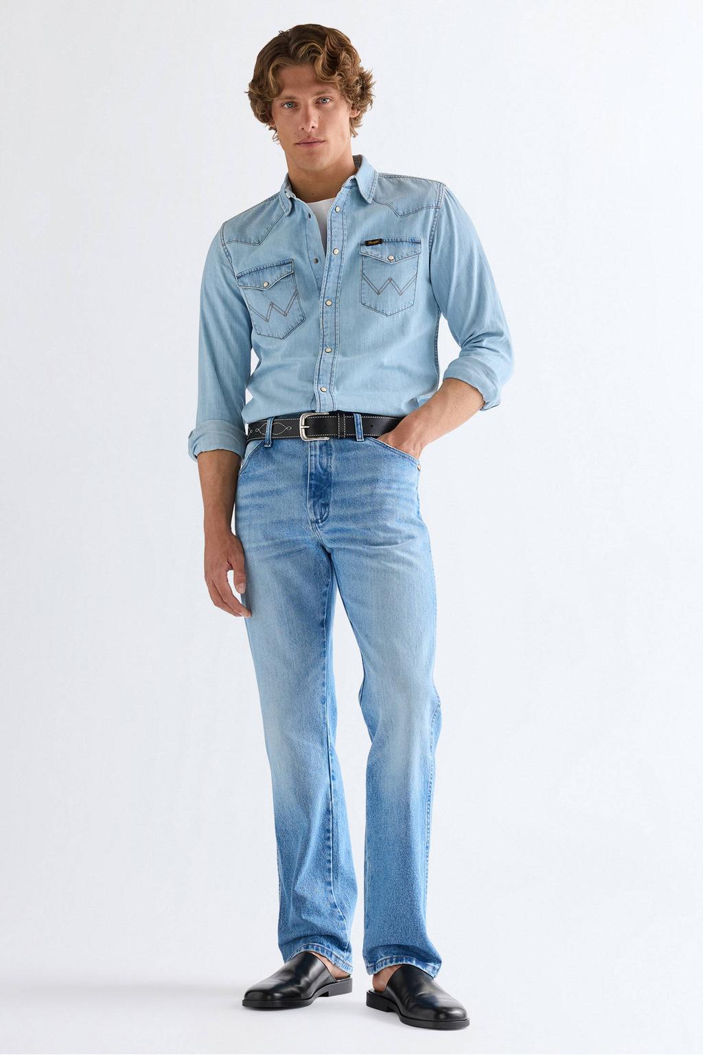 Wrangler 13MWZ straight leg jeans jetstream