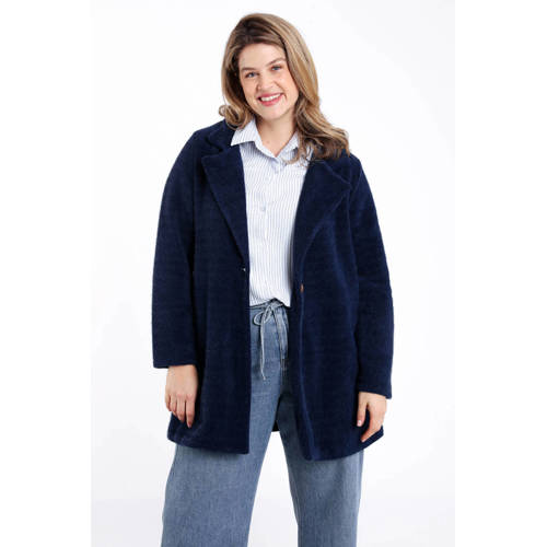 Paprika teddy jas marineblauw afbeelding