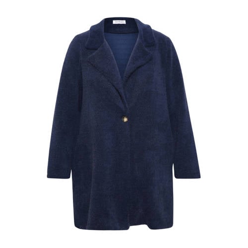 Paprika teddy jas marineblauw afbeelding