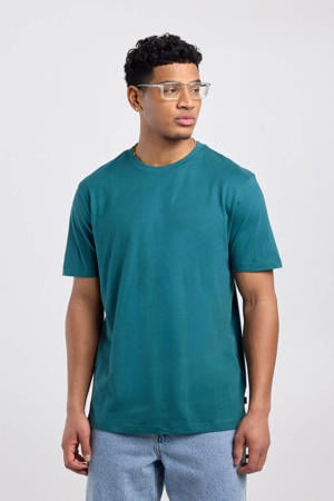regular T-shirt blauw