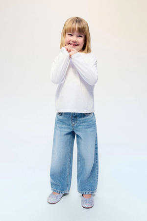 high waist baggy jeans light blue denim