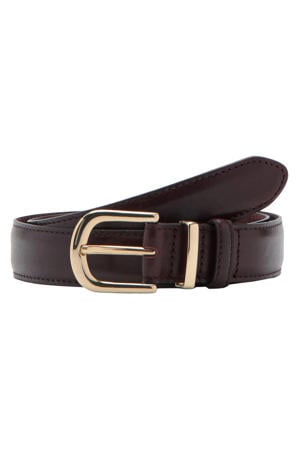 leren riem donkerrood