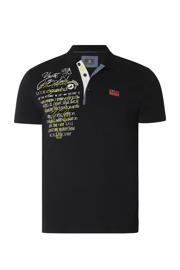 thumbnail: Jan Vanderstorm oversized polo Plus Size JANO zwart