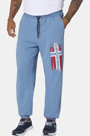 VEGAR loose joggingbroek Plus Size blauw