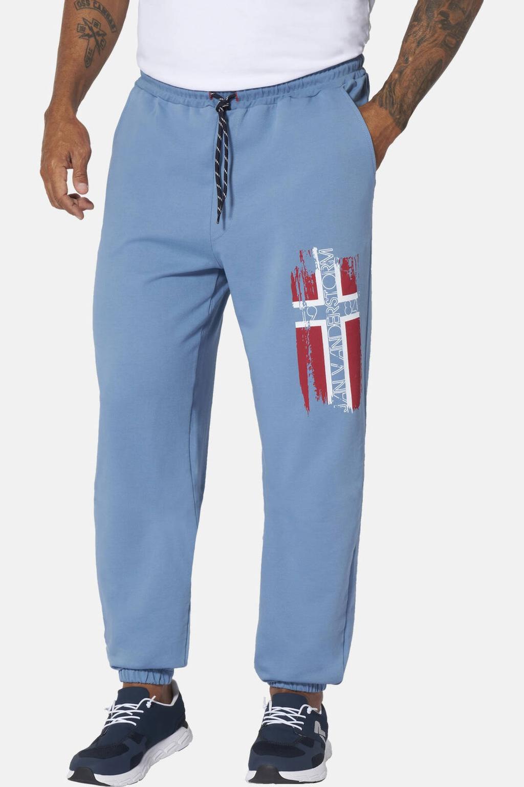 Jan Vanderstorm VEGAR loose joggingbroek Plus Size blauw