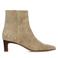 Manfield suède enkellaarzen beige