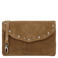 Manfield suede clutch bruin