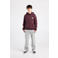 America Today hoodie met backprint donkerrood
