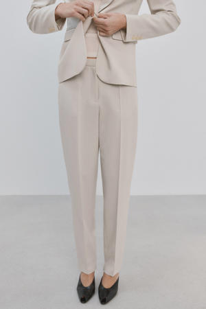 slim regular waist broek ecru