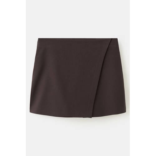 Mango skort donkerbruin afbeelding