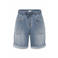 Paprika slim fit denim short Plus Size - middelblauw