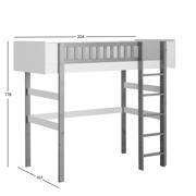 thumbnail: NOUS Kids kinderhoogslaper met bureau Seto (90x200 cm)