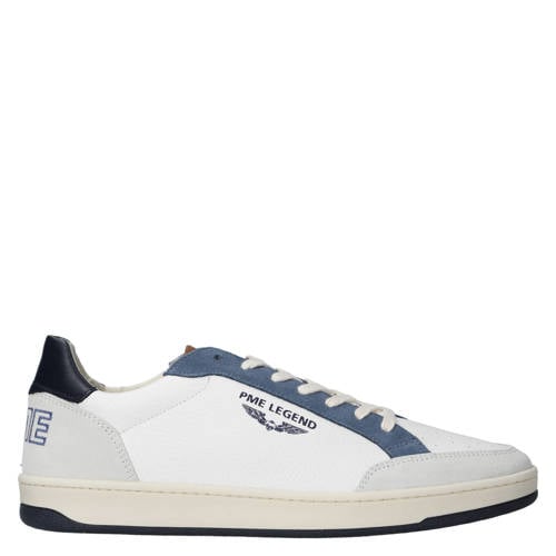 PME Legend Skymaster leren sneakers wit/blauw