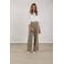 NUKUS wide leg regular waist broek kaki