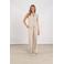 NUKUS wide leg regular waist broek zand