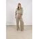 NUKUS wide leg regular waist broek goud