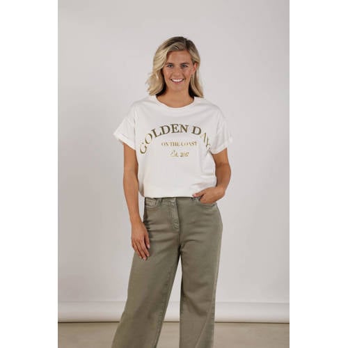 NUKUS T-shirt ecru afbeelding