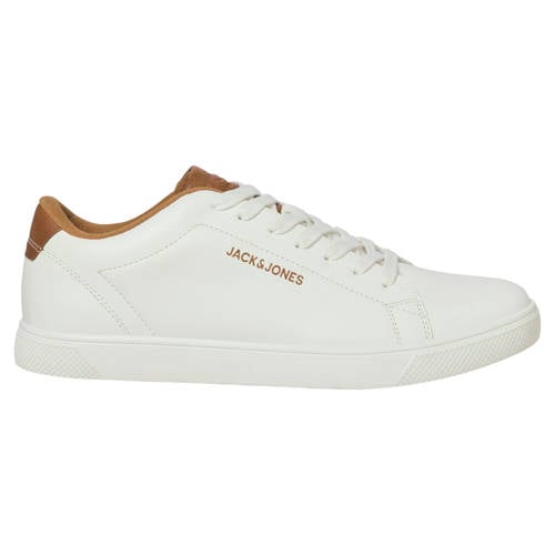 JACK & JONES Jfwbosley Pu Sneaker Noos sneakers wit/camel afbeelding
