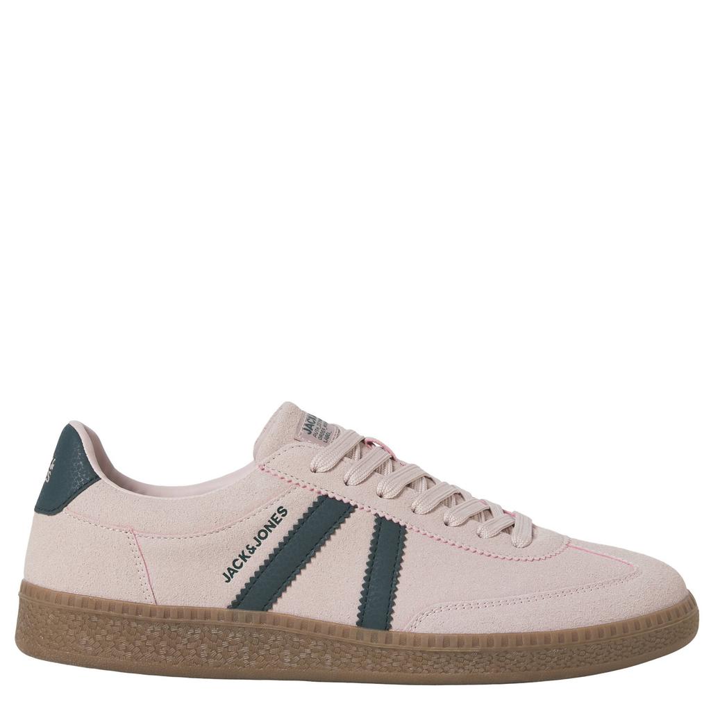 Lichtroze heren JACK & JONES Jfwkirk Sneaker sneakers van suèdelook met veters