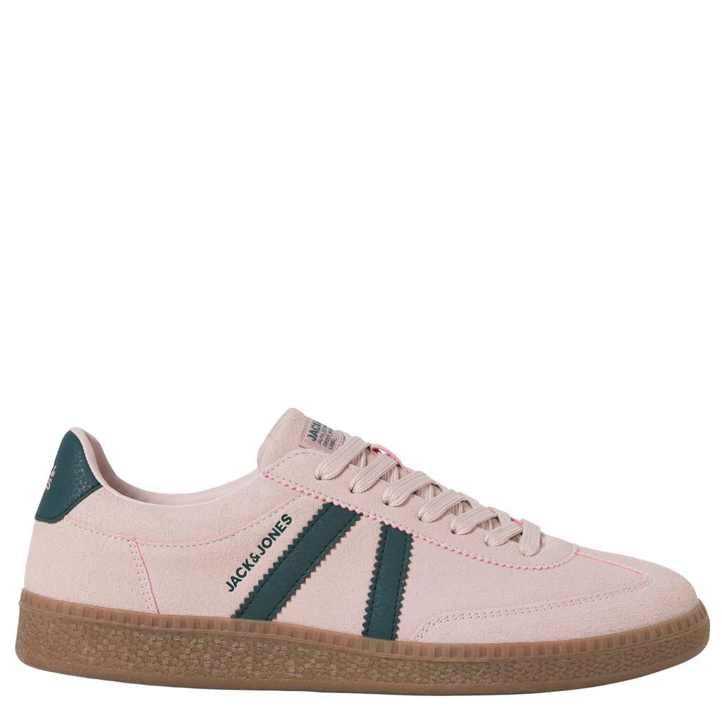 Lichtroze heren JACK & JONES Jfwkirk Sneaker sneakers van suèdelook met veters