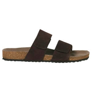 JFWMalta suède slippers bruin
