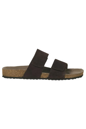 JFWMalta suède slippers bruin