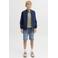 JACK & JONES JUNIOR regular denim short medium blue denim