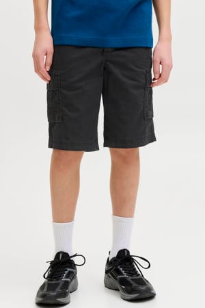 relaxed high waist cargo short zwart