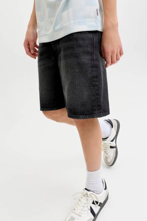 relaxed short black denim