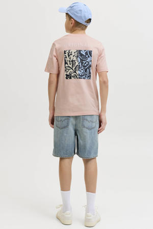 T-shirt met backprint roze