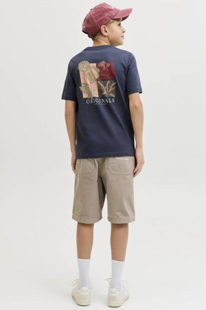 T-shirt met backprint blauw