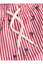 thumbnail: JJ REBEL JUNIOR gestreepte zwemshort rood