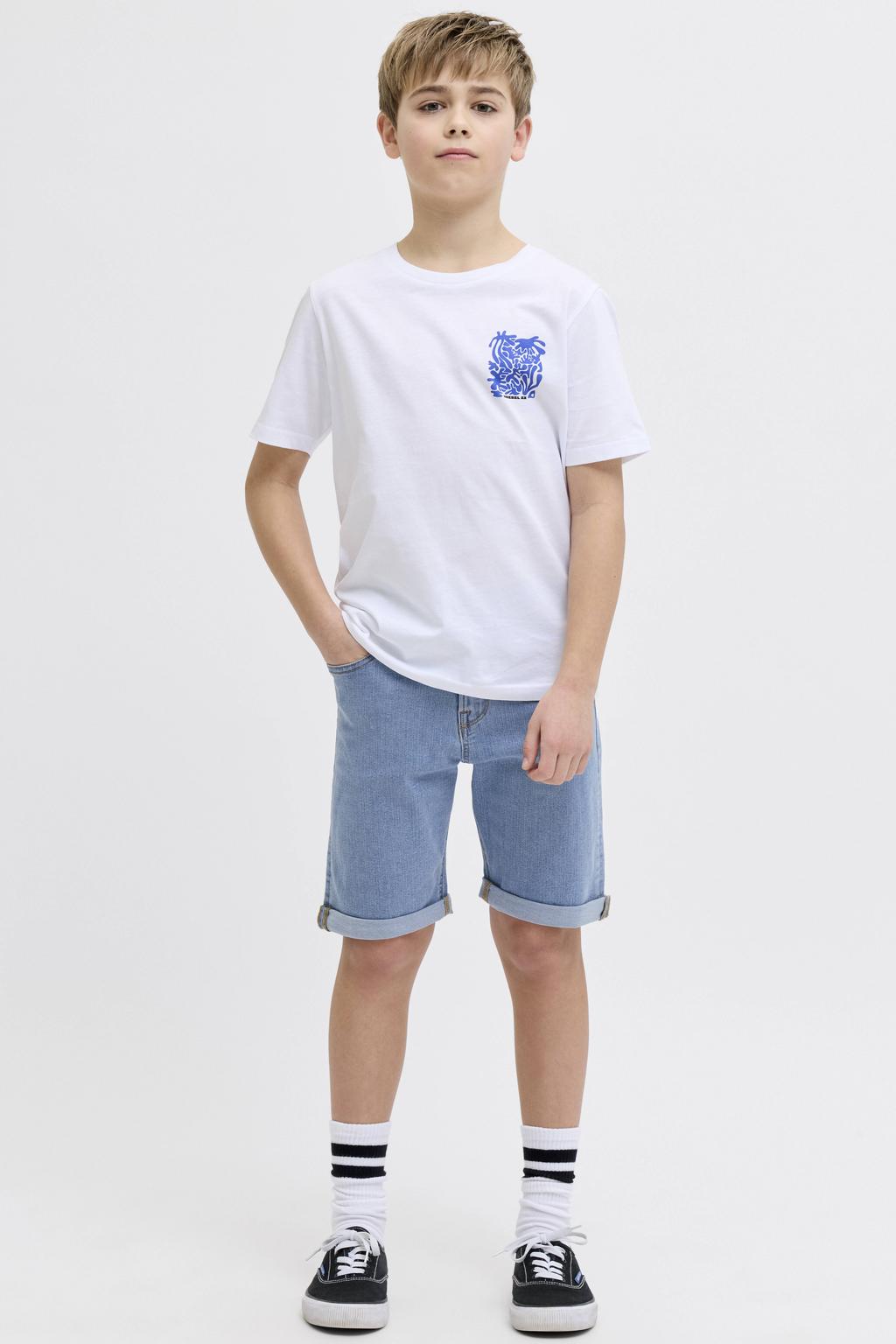 JJ REBEL JUNIOR regular waist denim short medium blue denim