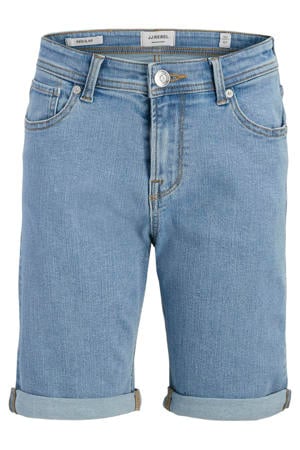 regular waist denim short medium blue denim