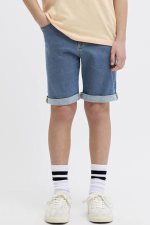 regular short medium blue denim