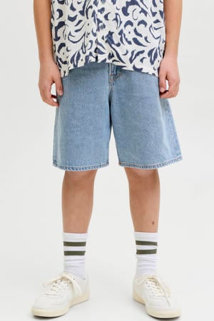 baggy short light blue denim