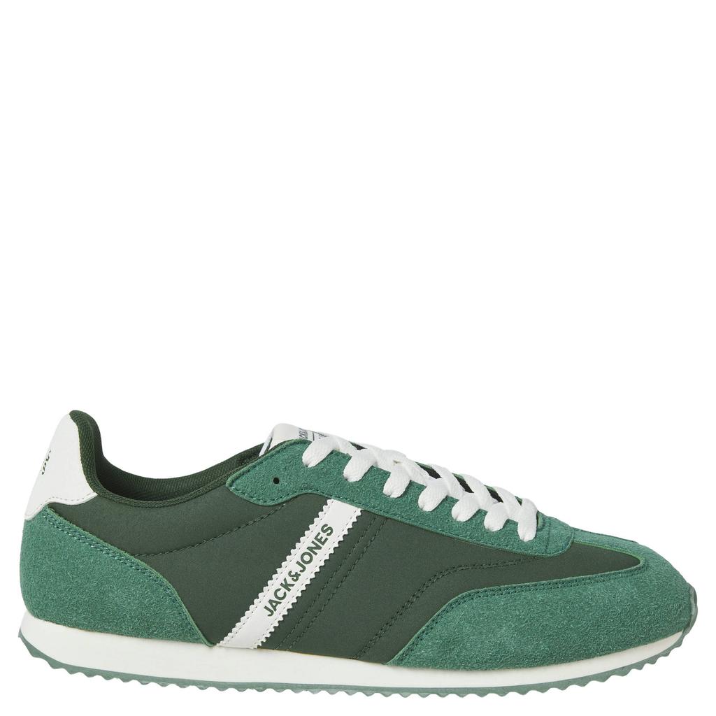 Groene heren JACK & JONES Jfwburton Runner International Campaign sneakers van 55% polyester/45% polyurethaan met veters