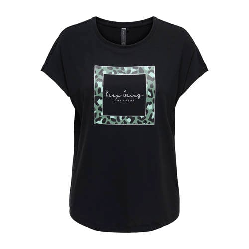 ONLY PLAY sport T-shirt ONPAUB zwart afbeelding