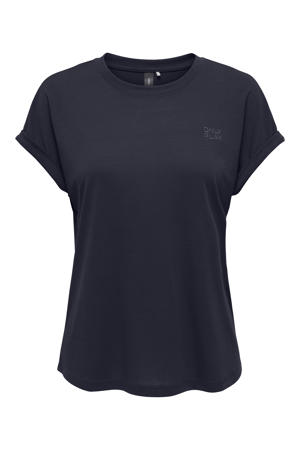 sport T-shirt ONPFREI donkerblauw