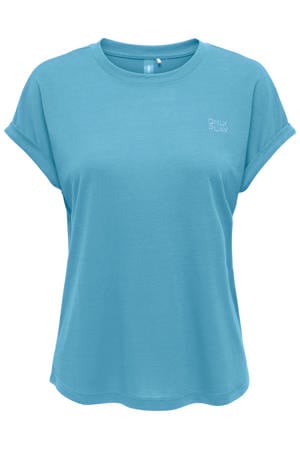 sport T-shirt ONPFREI blauw