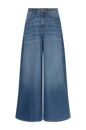 Alena Pants high waist wide leg jeans medium blue denim