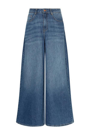 Alena Pants high waist wide leg jeans medium blue denim