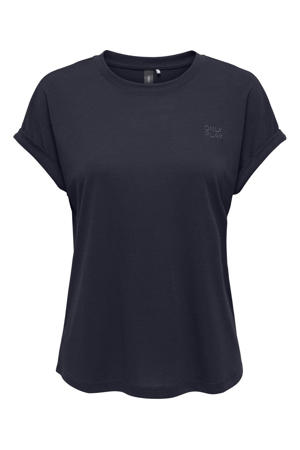 sport T-shirt ONPFREI donkerblauw