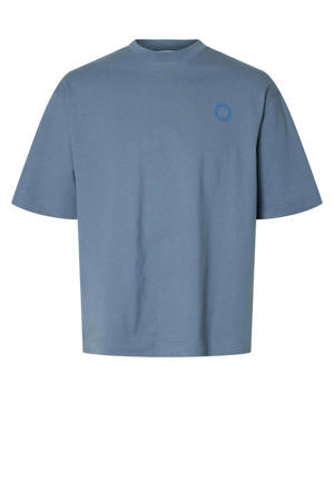 oversized T-shirt gebreid lichtblauw