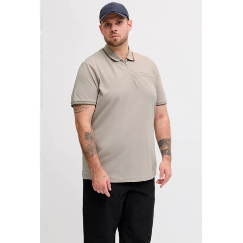 JACK & JONES PLUS SIZE regular polo Plus Size beige afbeelding