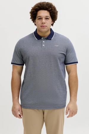 regular polo Plus Size donkerblauw