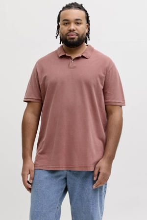 regular polo Plus Size koraalrood