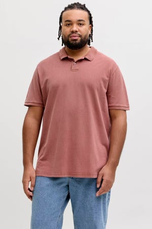regular polo Plus Size koraalrood